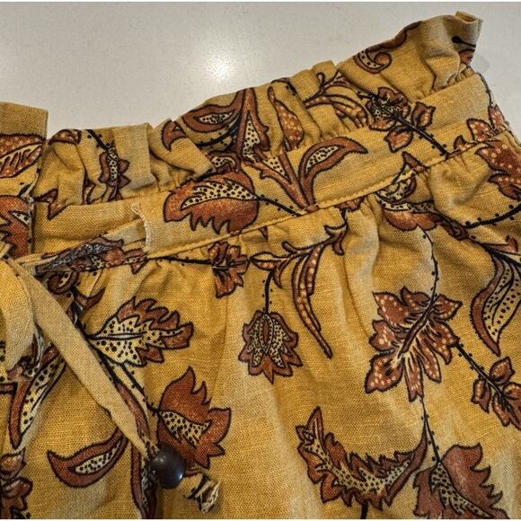 House Of Harlow 1960 Size Small Floral Print Linen Blend Shorts Boho Vacation - Picture 3 of 10